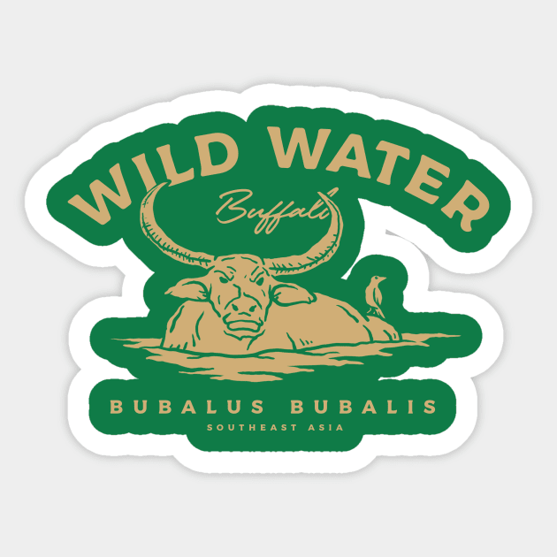 Wild Water Buffalo Sticker by Mahija